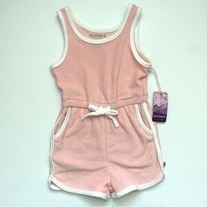 NWT BearPaw Active Sleeveless Terry Cloth Romper